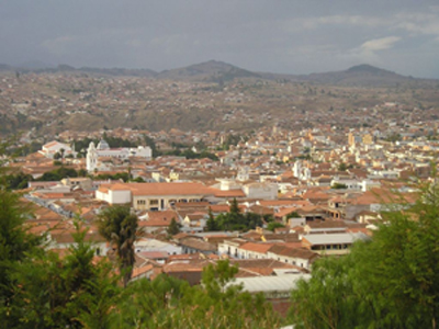 Vista panoramica de la ciudad de Sucre