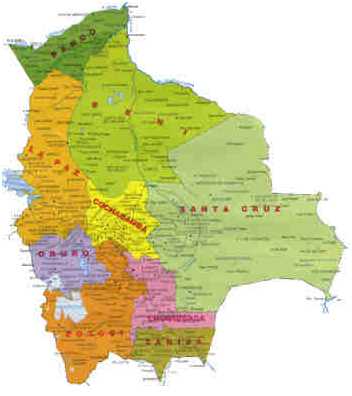 Mapa de Bolivia